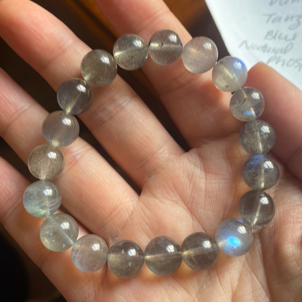 labradorite 10mm beads bracelet